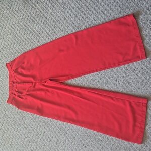 Women's Wide Leg Red Pants